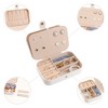 Unique Bargains Travel Portable PU Leather Jewelry Box for Women's Gifts for Earring Necklace - 3 of 4