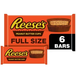 Reese's Milk Chocolate Peanut Butter Cups Candy - 6ct - 1 of 4