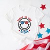 Simply Sage Market S.W.Smiley Party in the USA Smiley Face Short Sleeve Tee - 3 of 4