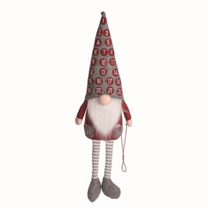 Transpac Plush Gnome Advent Calendar Multicolored Polyester Tabletop Decoration for Christmas Holiday Cheer - 1 of 1