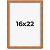 PosterPalooza | Classic Brown Picture Frame - UV Acrylic, Foam Board Backing, Hanging Hardware - 2 of 4