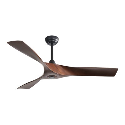 Sofucor 52" ABS Ceiling Fan Adjustable Height 6-Speeds Remote Control Without Light for Indoor and Outdoor