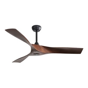 Sofucor 52" ABS Ceiling Fan Adjustable Height 6-Speeds Remote Control Without Light for Indoor and Outdoor - 1 of 4