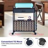 Rolling Craft Cart Compatible with Cricut Machines, Craft Organization and Storage Cart with Fabric Drawer & 47 Vinyl Roll Holder - 4 of 4