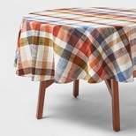 Plaid Woven Cotton Tablecloth - Threshold™