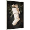 Amanti Art 23"x33" Christmas Stocking Pine Ribbon Melloi Framed Canvas Wall Art - 2 of 4