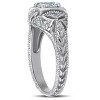 Pompeii3 Emery 5/8Ct Vintage Diamond Antique Engagement 14K White Gold - 2 of 4
