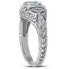 Pompeii3 Emery 5/8Ct Vintage Diamond Antique Engagement 14K White Gold - image 2 of 4