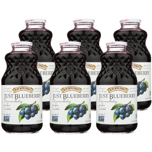 R.W. Knudsen Family Just Cranberry Juice, 100% Juice, 32 oz, Glass
