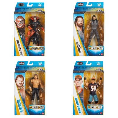 WWE Elite WrestleMania 42 Complete Set of 4 Seth, Stardust, Cena & Jake Roberts Action Figures