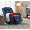 GustoWave Rocking Nursery Recliner Chair,360° Swivel Rock Recliner Chairs Single Sofa with Vibration Massage and Heating for Living Room/Bedroom - 3 of 4