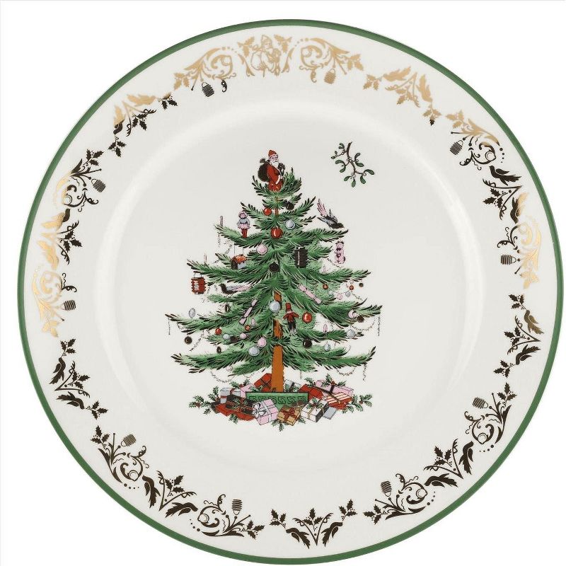 Spode Christmas Tree Gold Collection Round Platter - 12 Inch, 1 of 6