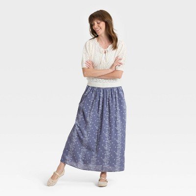 Women's Printed Maxi Skirt - Universal Thread' - image 3