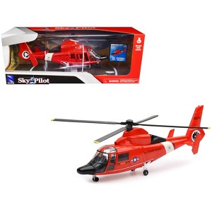 Eurocopter Dauphin HH-65C Helicopter Red "United States Coast Guard" "Sky Pilot" Series 1/48 Diecast Model by New Ray - 1 of 3
