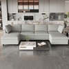 NicBex Couches for Living Room Armless Seat Loveseat Couches Chaise Longue Sofa Fabric Flexible Sofa with Storage for Small Spaces, Living Room - 2 of 2