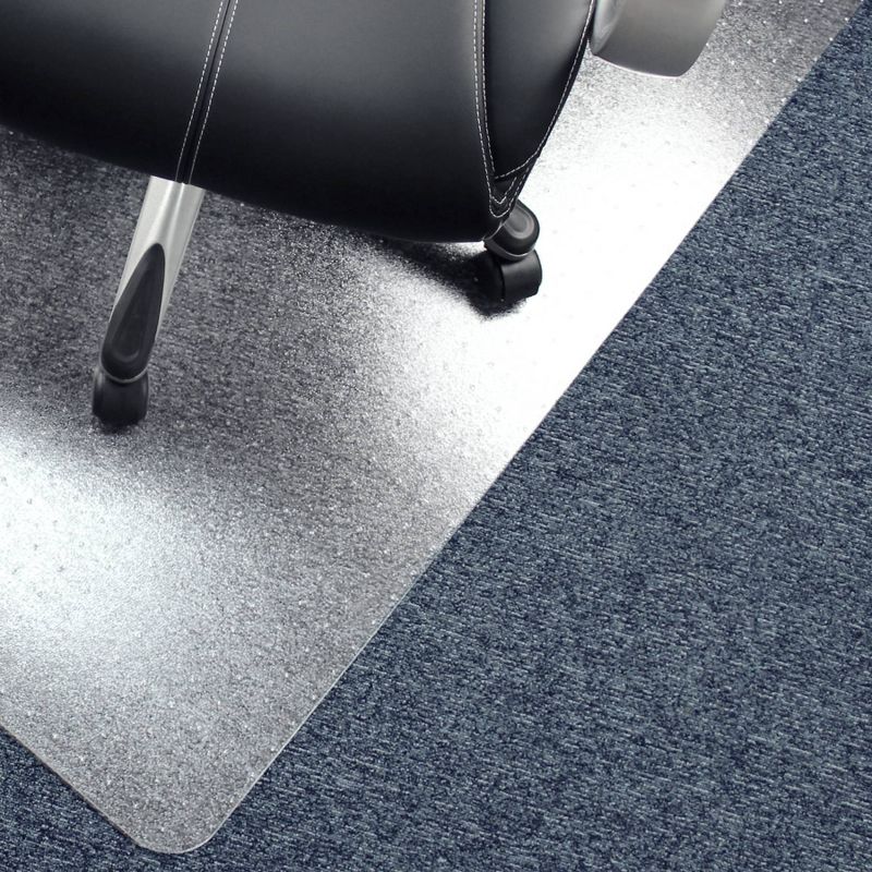 Vinyl Chair Mat for Carpets up to 1/4" Rectangular Clear - Floortex, 5 of 11