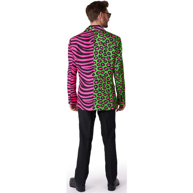 Suitmeister Men's Party Blazer - Party Animal Neon - Multicolor, 2 of 5