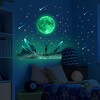 Moon Meteor Luminous Star Wall Stickers PVC Wall Decals Bedroom Living Room Self-Adhesive - 2 of 4
