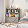 GustoWave Kids Bookshelf and Toy Storage, Kids Toy Storage Organizer, Toddler Bookshelf Toy Storage Cabinet for Playroom, Bedroom, Nursery - 3 of 4
