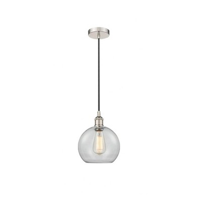 Athens - 1 Light Cord Hung Mini Pendant In Industrial Style-10.75 Inches Tall and 8 Inches Wide