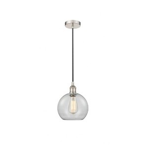 Athens - 1 Light Cord Hung Mini Pendant In Industrial Style-10.75 Inches Tall and 8 Inches Wide - 1 of 1