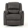 Upholstered Glider Recliner with Swivel Function and Plush Cushioning - 2 of 4