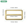 Unique Bargains Zinc Alloy Durable Multipurpose Tri Glide Metal Buckles for Bags 6 Pcs - 3 of 4