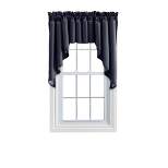 Ellis Stacey 3" Rod Pocket High Quality Fabric Solid Color Window Lined Swag Set Navy