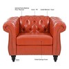 Sapphtopaz Couches for Living Room Sofa Sleeper Sofa with Rolled Arm and Tufted Backrest Sofa Bed Cloud Couch for Bedroom,Black - 3 of 4