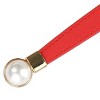 INSPIRE CHIC Women's Skinny Stretchy Gold Pearl Buckle Elastic Thin Waistband - 2 of 4