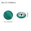 Unique Bargains Blouses Sweater Round Aluminum Cotton Fabric Cloth Covered Buttons 10 Pcs - 2 of 4