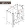 NicBex Bathroom Storage Cabinet without Sink Bathroom Cabinets with 2 Spacious Cabinet Doors, 2 Open Shelf  and 1 Drawer for Bathroom - 4 of 4