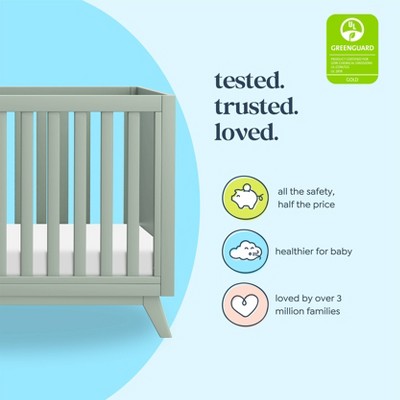 Light Sage MDF 3-in-1 Convertible Standard Crib