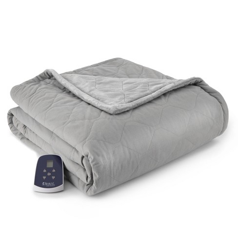 Shavel Home Products - Micro Flannel Reverse To Ultra Velvet Electric  Throw, One Size, Smoke : Target