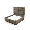 Queen Size Wooden Platform Bed with LED Headboard for Bedroom - 2 of 4