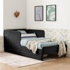 NicBex Twin/Full Size Bed Frame,Upholstered Platform Bed Frame with 2 Storage Drawers,Adjustable Velvet Sofa Bed for Living Room,Bedroom - 2 of 4