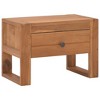 vidaXL Bedside Cabinet Natural Teak Solid teak wood Compact Durable - 2 of 4