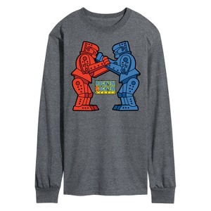 Men's - Rock 'Em Sock 'Em Robots - Rock 'Em Sock 'Em Robots Long Sleeve Graphic T-Shirt - 1 of 4