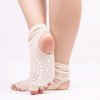 Anna-Kaci Women's Open Toe Grip Yoga Socks with Anti-Slip Sole and Cut-Out Instep Design for Pilates and Barre Workouts Comfort - 4 of 4