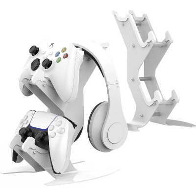 NBCP Controller Holder Stand, Universal Metal Material Game Controller Headset Stand Controller Accessories for Gamepad of PS5 / Xbox / PS4 / Switch