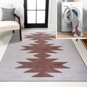 JONATHAN Y Chayton Minimalist Geometric Machine-Washable Area Rug - 1 of 4