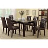 NicBex Set of 2 Dining Chair PU Leather Upholstered Tufted Side Chair with Cushion Seats for Dining Room,Kitchen,Dark Brown - 4 of 4