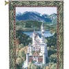 Manual Woodworkers and Weavers Neuschwanstein Castle Grande Tapestry Wall Hanging, 56W x 80H Inches, Woven European Landscape Decor - 2 of 3