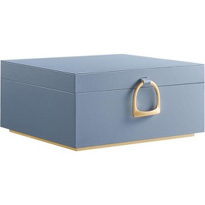 2-Layer Jewelry Box, Jewelry Organizer with Handle, Removable Jewelry Tray, Jewelry Storage, Floating Effect, White - 1 of 4