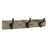 Cheung's Gladys Rustic Wood 3 Hook Wall Organizer - 2 of 4