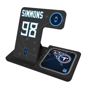 NFL Tennessee Titans Players Game Tactic 15-Watt 3 in 1 Charging Station - 1 of 4