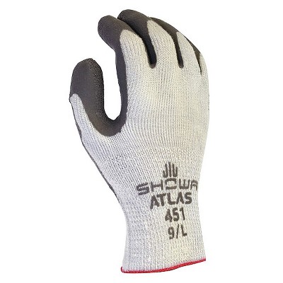 Showa  Coated Gloves,Gray/White,XL,PR 451XL-10