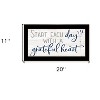 HomeRoots Grateful Heart Black Framed Print Wall Art - 3 of 3