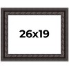 PosterPalooza | 3.5" Wide Ornate Black Picture Frame - UV Acrylic, Backing Board, Hanging Hardware Included - 2 of 4
