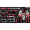 Maggift Tool Boxes and Totes, Portable 3-Drawer Steel Toolbox Multi-Function Tool Storage for Garage or Home, Black and Orange 21.14"*13.50"*16.92" - 4 of 4